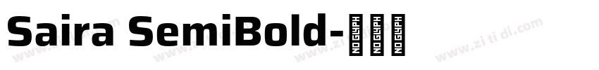 Saira SemiBold字体转换